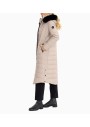 Seçil Store Kadın Bej Midi Boy Şişme Kaban 10221105601014