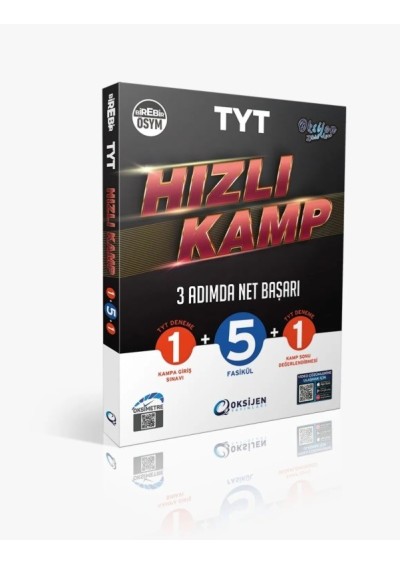 Oksijen Yayınları Oksijen Tyt Hızlı Kamp 3 Adımda Net Başarı