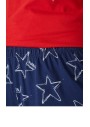 U.S. Polo Assn. Bisiklet Yaka Baskılı Kırmızı Kadın Pijama Takımı