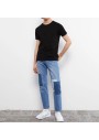 LCW Casual Bisiklet Yaka Kısa Kollu Basic Penye Erkek Tişört S2JP19Z8 - CVL