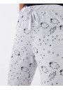 LCW DREAM Gri Beli Lastikli Desenli Kadın Jogger Pijama Altı S32719Z8 - CT3