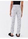 LCW DREAM Gri Beli Lastikli Desenli Kadın Jogger Pijama Altı S32719Z8 - CT3