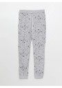 LCW DREAM Gri Beli Lastikli Desenli Kadın Jogger Pijama Altı S32719Z8 - CT3