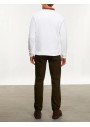 Mudo Erkek Nakışlı Bisiklet Yaka Beyaz Sweatshirt 1250208001