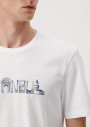 Mavi İstanbul Baskılı Beyaz Tişört Regular Fit/Normal Kesim 0611432-620