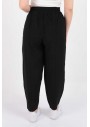 Fashion Friends Kadın Beli Lastikli Pantolon Siyah 24Y0823K1