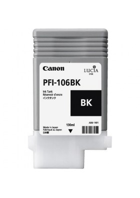 Canon PFI-106 BK Orjinal mürekkep kartuşu Siyah