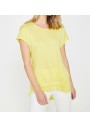 Koton Fırfır Detaylı Tişört Sarı 8YAK33516EK151