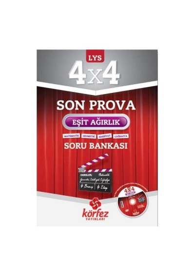 LYS 4x4 Son Prova Eşit Ağırlık Soru Bankası Körfez Yayınları