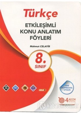 8. Sınıf Türkçe Etkileşimli Konu Anlatım Föyleri - 4 Adım Yayıncılık