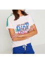 Koton Yazılı Baskılı T-Shirt Gül 8YAL11672JK251