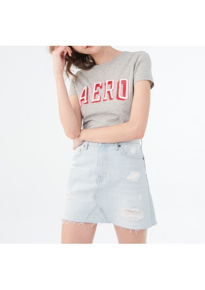 Aeropostale Açık Gri Kadın Tişört 4368