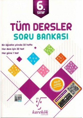 6. Sınıf Tüm Dersler, Soru Bankası - Karekök Yayınları