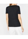 Koton Kadın Dantel Detaylı T-Shirt - Siyah 8YAK13529EK999