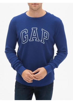 Gap Logo Uzun Kollu Erkek Mavi Sweatshirt  528807