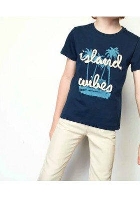 Nebbati Erkek Çocuk Lacivert T-Shirt 19SS0NB3501