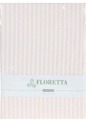 Floretta 2'li Çizgili Yastık Kılıfı Bej