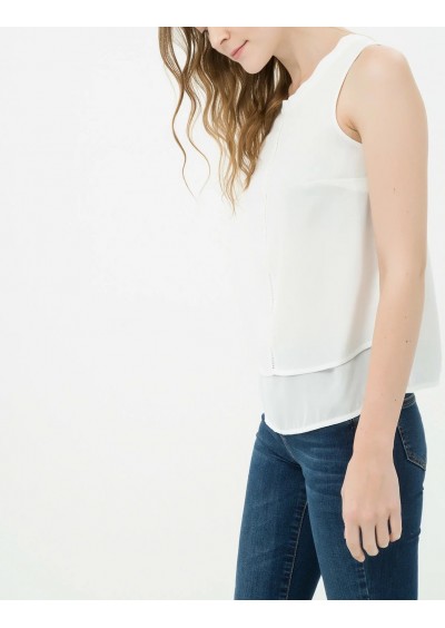 Koton Kadın Kırık Beyaz Atlet 7KAK32240UW001