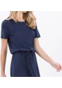Koton Kadın Kuşaklı Maxi Elbise Lacivert 6KAL81468JK745