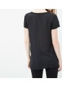 Koton Kadın Baskılı T-Shirt - Siyah 6KAK17313DK999