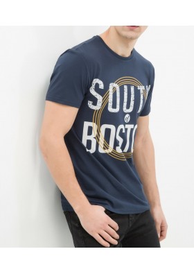Koton Erkek Baskılı T-Shirt - Lacivert 6KAM11543LK725