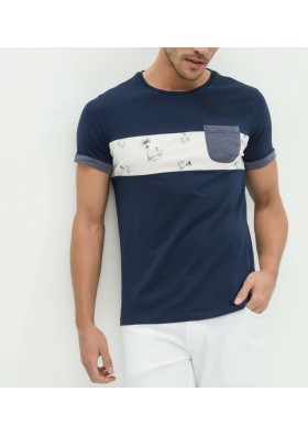 Koton Erkek Baskılı T-Shirt - Lacivert 6YAM11453KK725
