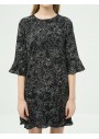 Koton Kadın Çiçek Desenli Elbise - Siyah 6YAK88108PW25F