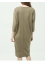Koton Kadın V Yaka Elbise - Haki 6YAL81905JK822