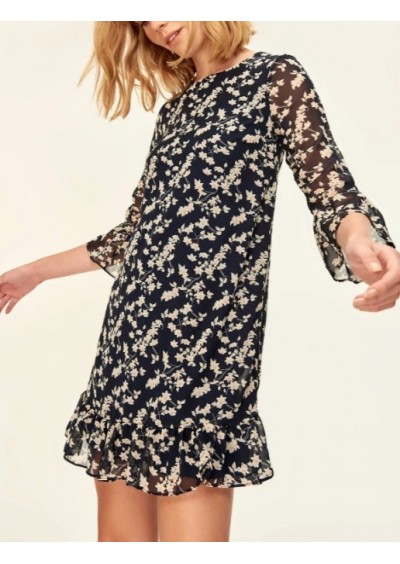 Trendyol Kadın Çok Renkli Volan Detaylı Elbise TCLAW19AP0118