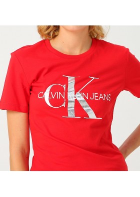 Calvin Klein Kadın Kırmızı Tişört ZW0ZW01192