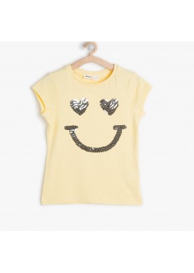 Koton Kız Çocuk Payetli T-Shirt 6YKG19570OK170