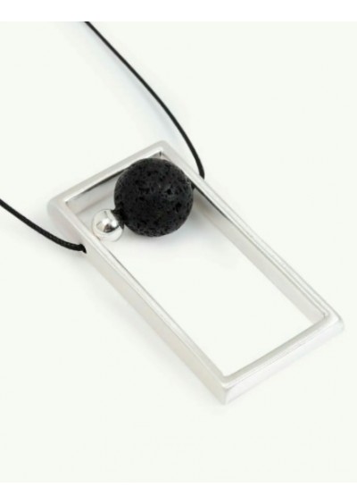 Yargıcı Kadın Siyah Kare Kolye 9KKBJ8039X