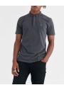 AllSaints Brace Ramskull Logolu Polo Yaka Erkek Gri