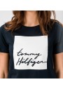 Tommy Hilfiger Alissa Kadın Baskılı Lacivert T-shirt WW0WW27136