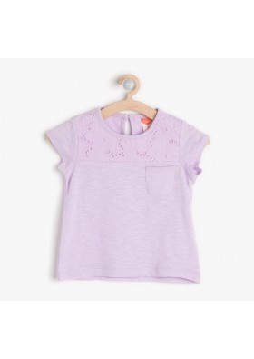 Koton Kız Bebek Dantel Detaylı T-Shirt 6YMG19562OK311
