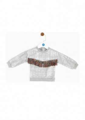 B&G Store Kız Bebek Beyaz Sweatshirt 19FW2BG2446