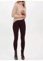 Defacto Kadın Bordo Slim Fit Pantolon M4561AZ