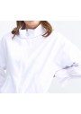Xint Kadın Dik Yaka Pamuklu Rahat Kesim Beyaz Sweatshirt 400258