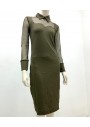 MissBlack Kadın Transparan Elbise Haki 1085
