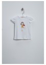 BG Store Baby Kız Bebek Beyaz Tişört 3838BBG2501