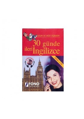 30 Günde İleri İngilizce Eğitim Seti 1 Kitap + 2 CD Fono Yayınları
