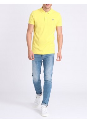 Lufian Erkek Sarı Polo Yaka T- shirt LF18SMKW013