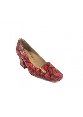 İnci Kırmızı Kadın Klasik Topuklu Ayakkabı 7084
