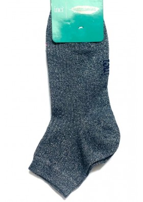İnci Kadın Sim Detaylı Koyu Mavi Çorap 2585