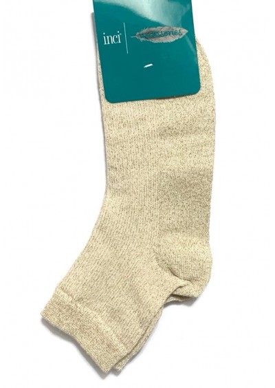 İnci Kadın Sim Detaylı Bej Çorap 5270