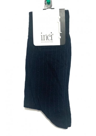 İnci Erkek Çizgili Lacivert Çorap 6425