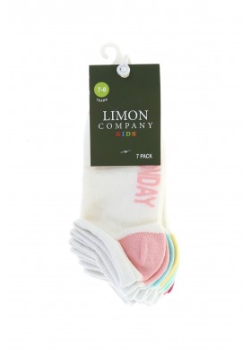 LİMON COMPANY Kız Çocuk Renkli Çorap 7 Adet