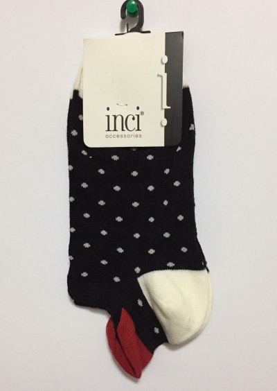 İnci Kadın Kısa Siyah Çorap 6433