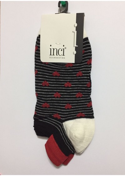 İnci Kadın Siyah Kısa Çorap 6432