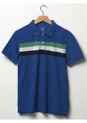 GAP Çizgili Polo Yaka T-Shirt 199093